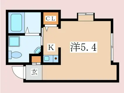 BSパーク戸塚(1K/1階)の間取り写真
