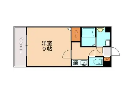 ラティーナ松香台I(1K/6階)の間取り写真