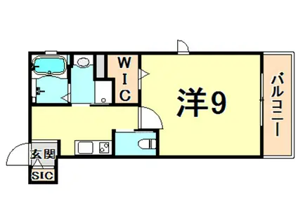 BLANC CUBE(1K/3階)の間取り写真