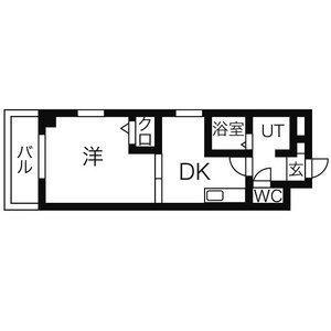 セントラルハイツ可児(1DK/2階)の間取り写真