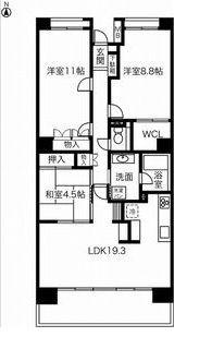 スペクトル舟津 弐番館(3LDK/4階)の間取り写真