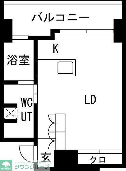 OZ ALLOGGIO(ワンルーム/8階)の間取り写真