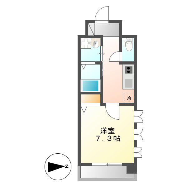 LIBERTA CARINO(1K/8階)の間取り写真