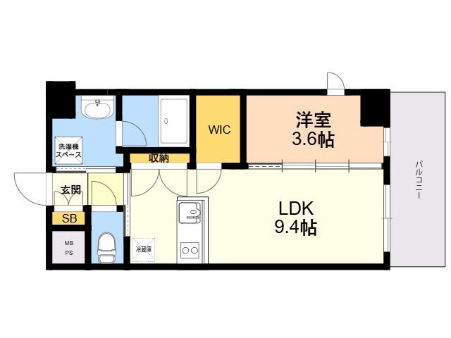LUMINOUS ALFACIO(1LDK/5階)の間取り写真