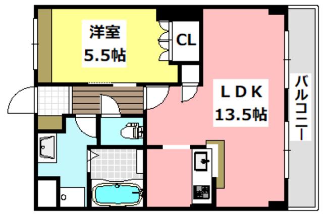 サンコート・ハナズリ(1LDK/2階)の間取り写真