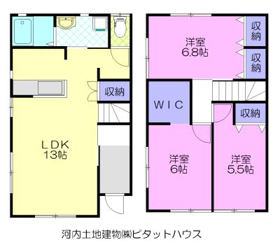 プラムフォレスト A(3LDK/1階)の間取り写真
