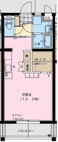 グランツリー(ワンルーム/3階)の間取り写真