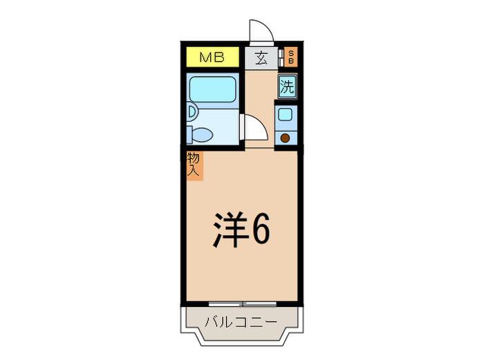 RBM大岡山レジデンス(ワンルーム/3階)の間取り写真