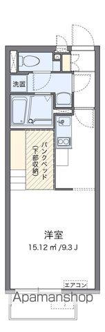 ミランダYK月見台(ワンルーム/2階)の間取り写真