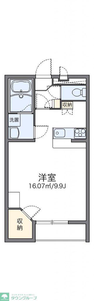 レオパレス双柳3番館(1K/2階)の間取り写真