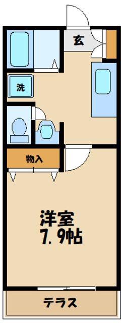 アイランドメゾン(1K/2階)の間取り写真