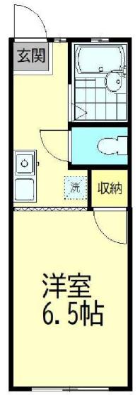 シャルマンピア(1K/1階)の間取り写真