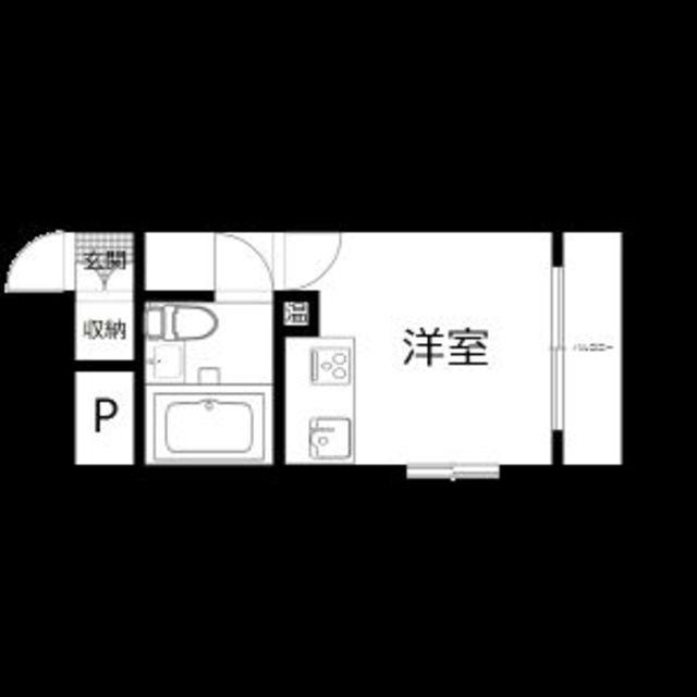ロマネスク白金第2(1K/1階)の間取り写真