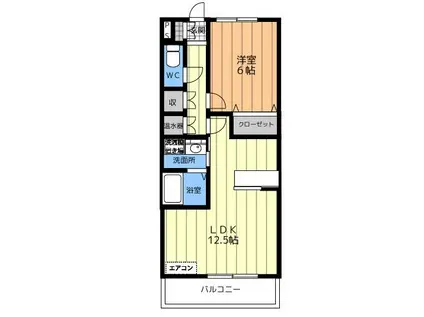 サニーコート東海 II(1LDK/2階)の間取り写真