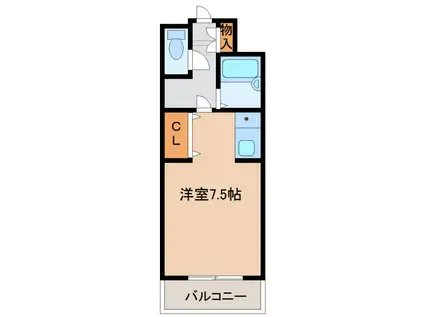 サンシティーマミーナ(1K/1階)の間取り写真