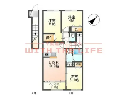 マリヤージュ(3LDK/2階)の間取り写真