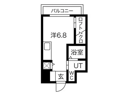 コーラルポワント難波ウエスト(ワンルーム/5階)の間取り写真