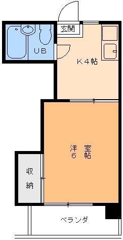 丸の内ハイツ(1K/5階)の間取り写真