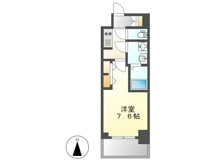 S-RESIDENCE堀田駅前(1K/2階)の間取り写真