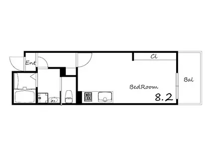リブレメゾン曽根I(ワンルーム/1階)の間取り写真
