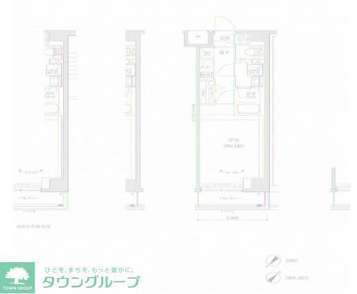 RELUXIA GRANDE 川崎大師公園(1K/6階)の間取り写真