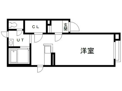 シャーメゾンピース(ワンルーム/1階)の間取り写真