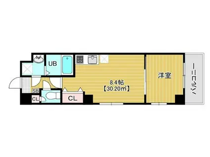 ソレイユ北砂(1LDK/2階)の間取り写真