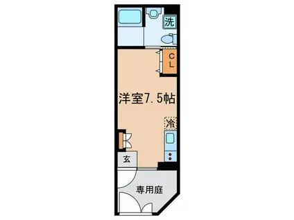 D´ZIRE(ワンルーム/1階)の間取り写真