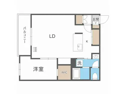 RFINO N17 アールフィーノN17(1LDK/1階)の間取り写真