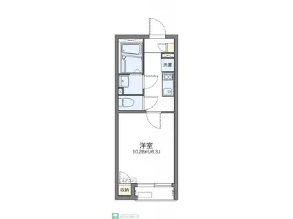 レオネクスト石神井台(1K/1階)の間取り写真