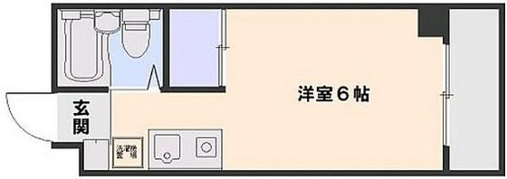 児玉ビル(ワンルーム/3階)の間取り写真