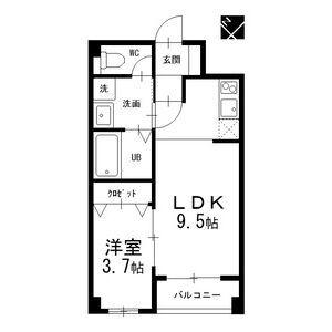 セゾンマツバ(1LDK/2階)の間取り写真