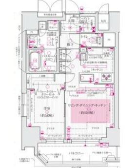 エステムプラザ南船場レジスタ(1LDK/9階)の間取り写真