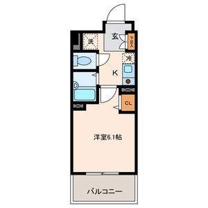 パテラ草加(1K/2階)の間取り写真
