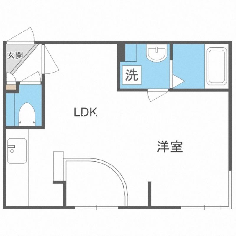 GRANDWOOD KANON(1LDK/3階)の間取り写真