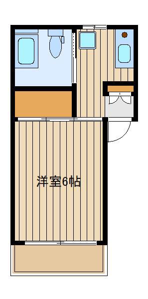 三田豊玉コーポ(1K/1階)の間取り写真
