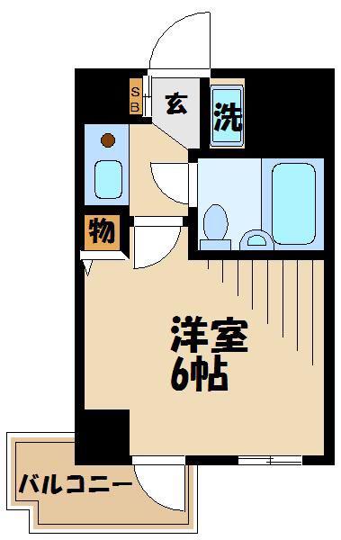 ロイヤルパレス高井戸(1K/4階)の間取り写真