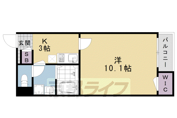 レオネクストMATSUO(1K/1階)の間取り写真