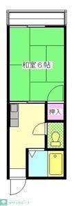 コーポSAM(1K/1階)の間取り写真