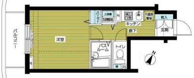フェニックス大森町(1K/11階)の間取り写真