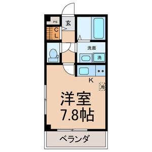 スペリア藤ヶ丘(ワンルーム/2階)の間取り写真