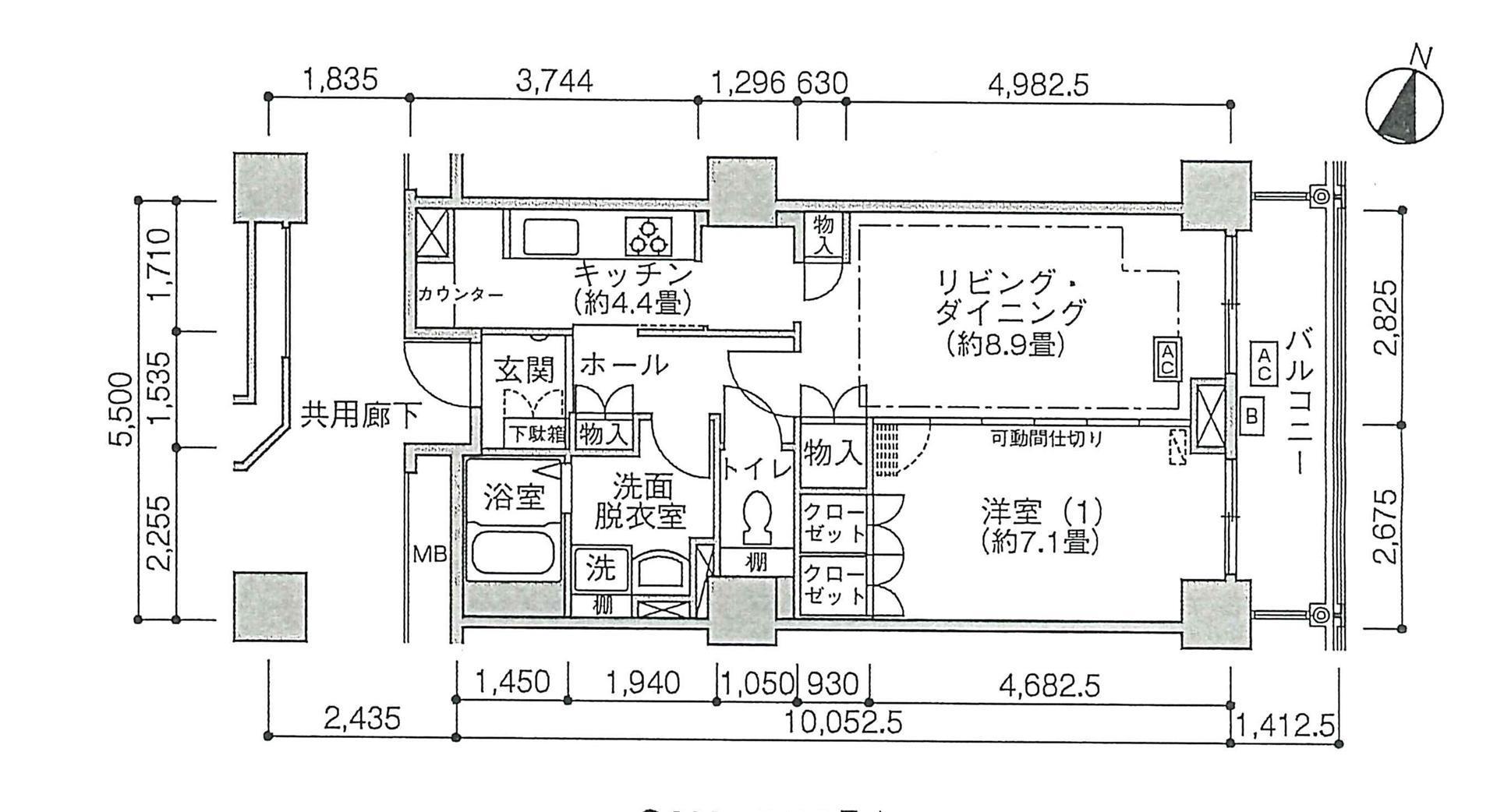 Jタワー西大井イーストタワー(1LDK/12階)の間取り写真