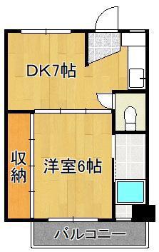 ビレッジハウス沼小柳 5号棟(2K/1階)の間取り写真