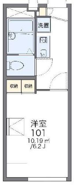 レオパレス曽谷2丁目(1K/1階)の間取り写真