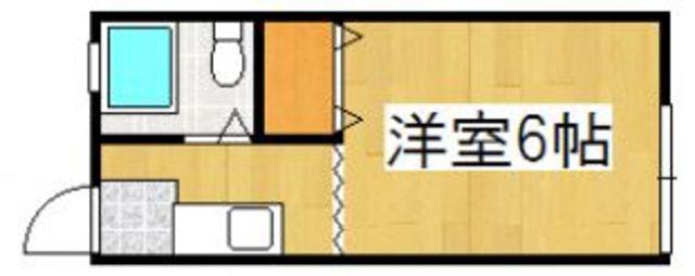 VENT VERT A棟(ワンルーム/2階)の間取り写真