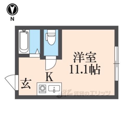 サクセスビル(ワンルーム/4階)の間取り写真