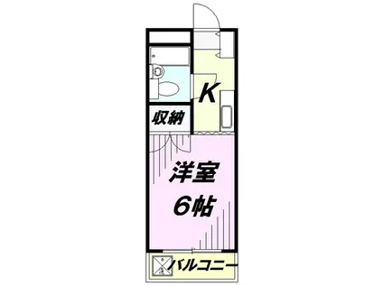 アネックス鈴木(ワンルーム/4階)の間取り写真