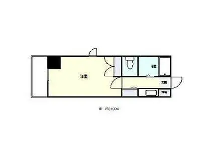 シティガーデン中寺(1K/4階)の間取り写真