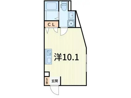 APT柴又(ワンルーム/1階)の間取り写真