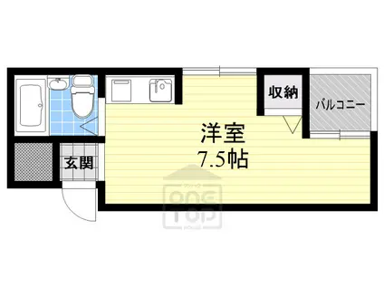 STマンションⅢ(ワンルーム/2階)の間取り写真